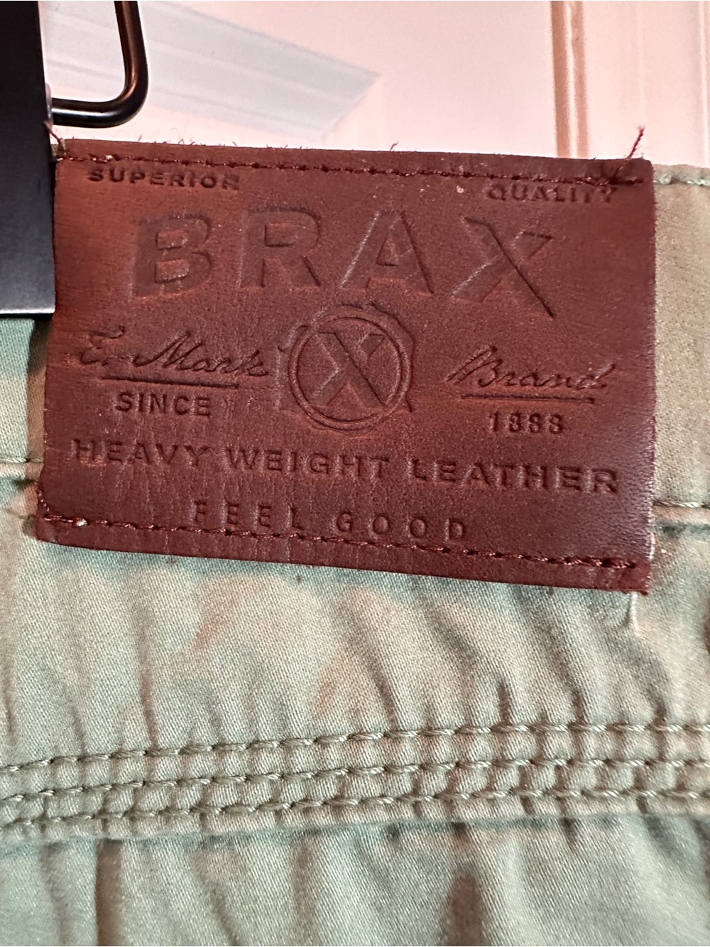 Brax Chino Pants Mens Sz 36x36 Cooper Fancy Regular Straight Green - Picture 3 of 5